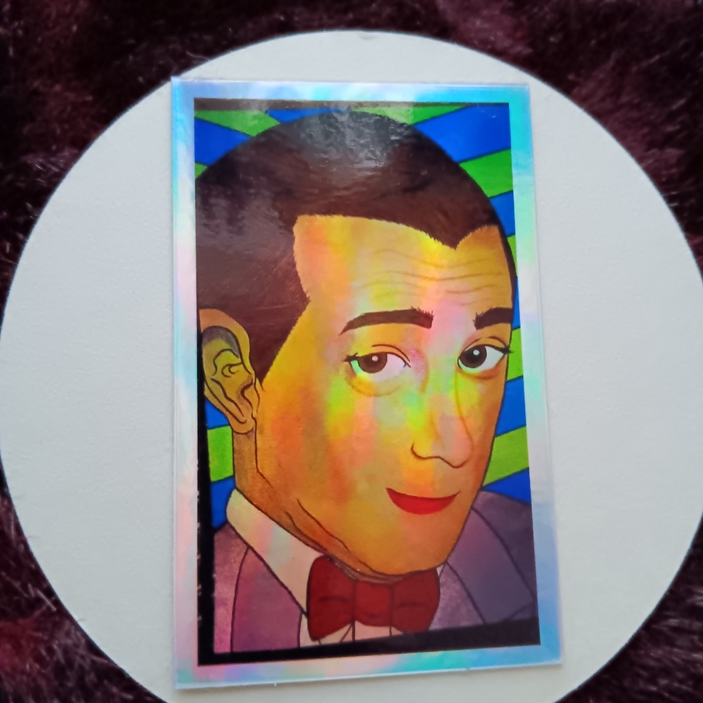 Holographic Mr.PeeWee Herman sticker comes with freebies! RIP 🙏 Mr.ruebens - Picture 4 of 15